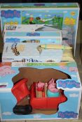 Assorted Children's Toy Items to Include a Peppa Pig Drive and Steer Car, Fuzzykins Camper Van,