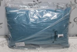 Loaf Rectangular Teal Blue Scatter Cushions RRP £40 Each (4264747)(4264724) (Public Viewing and