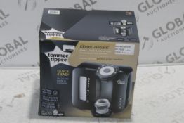 Boxed Tommee Tippee Closer to Nature Perfect Preparation Bottle Warming Station in Black RRP £60 (