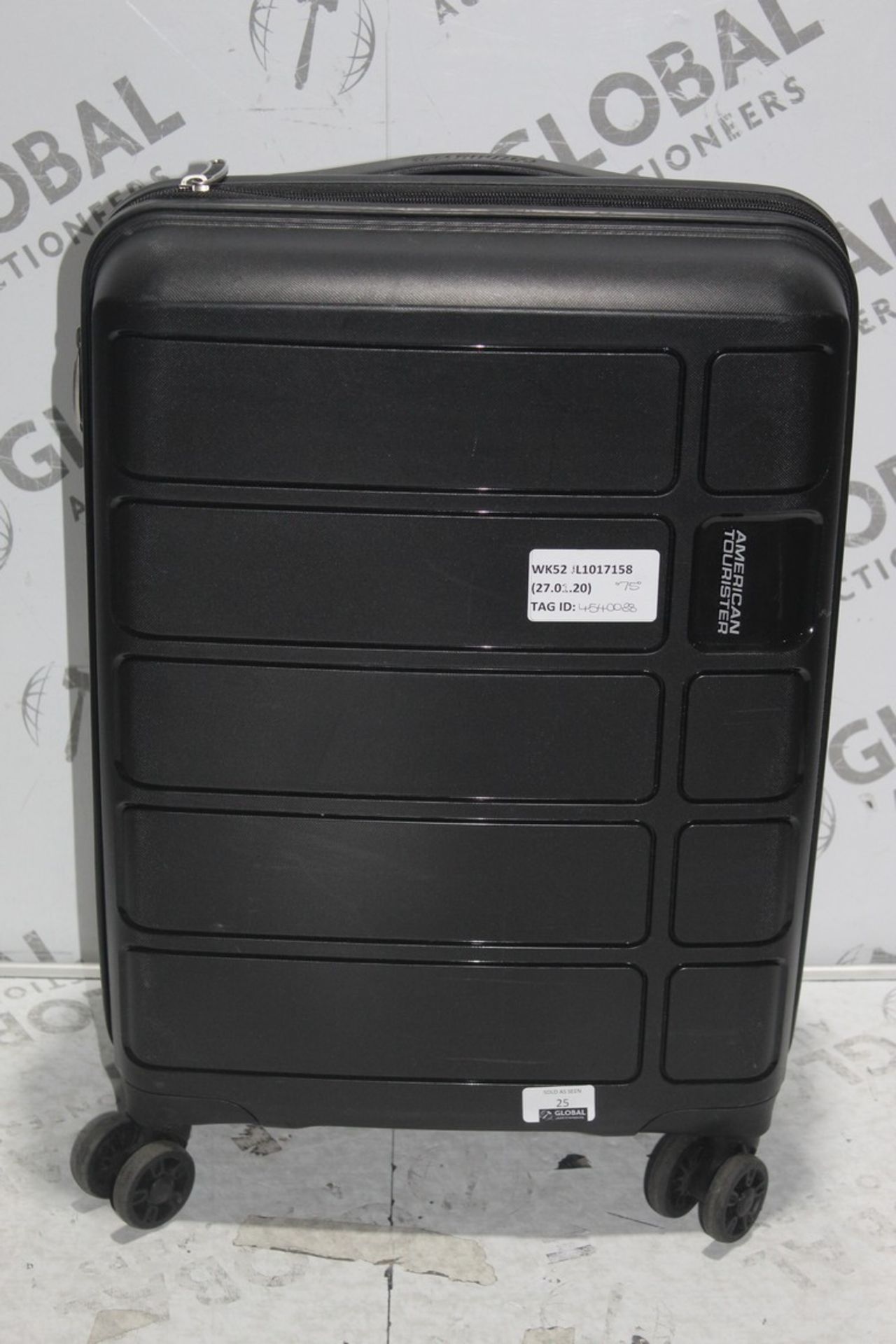 American Tourister Hard Shell 360 Wheel Cabin Bag RRP £75 (4540088) (Public Viewing and Appraisals