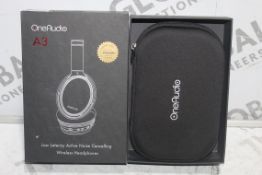 Boxed Pairs of One Audio A3 Active Noise Cancelling Wireless Headphones RRP £40 Each