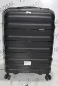 Antler Hard Shell 360 Wheel Spinner Suitcase in Anthracite Grey RRP £170 (RET00208195) (Public