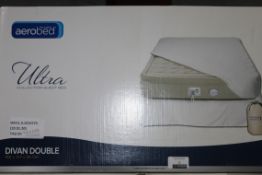 Boxed The Original Aerobed Ultra Guest Collection Divan Double Inflatable Air Mattress RRP £250 (