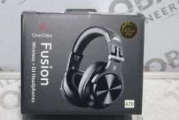 Boxed Pairs of One Audio Fusion Wireless DJ Headphones A70 Model RRP £40 Each