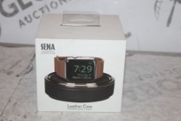 Boxed Brand New Sena Black Leather Apple Watch Case RRP £35