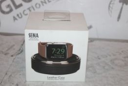 Boxed Brand New Sena Black Leather Apple Watch Case RRP £35