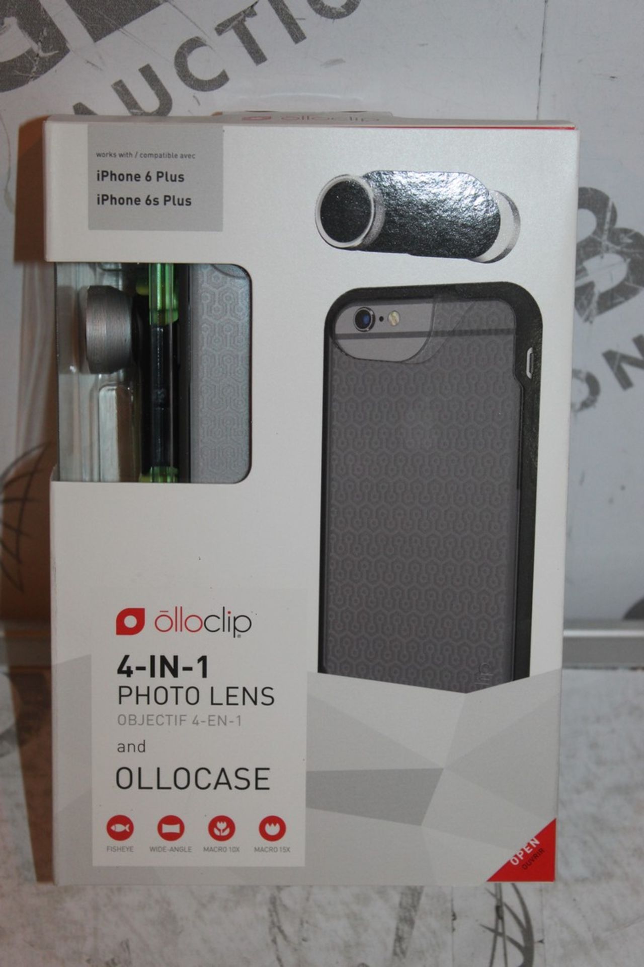 Lot to Contain 2 Boxed Brand New Iphone 6+ and 6S+ Ollo Clip 4in1 Lense Cases Combined RRP £120