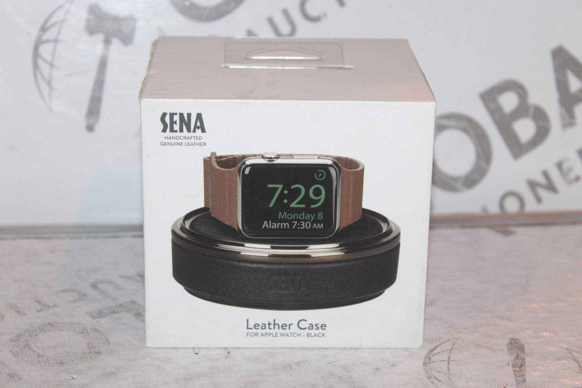 Boxed Brand New Sena Black Leather Apple Watch Case RRP £35