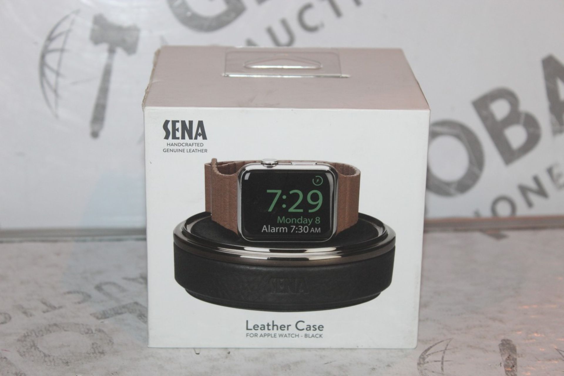 Boxed Brand New Sena Black Leather Apple Watch Case RRP £35