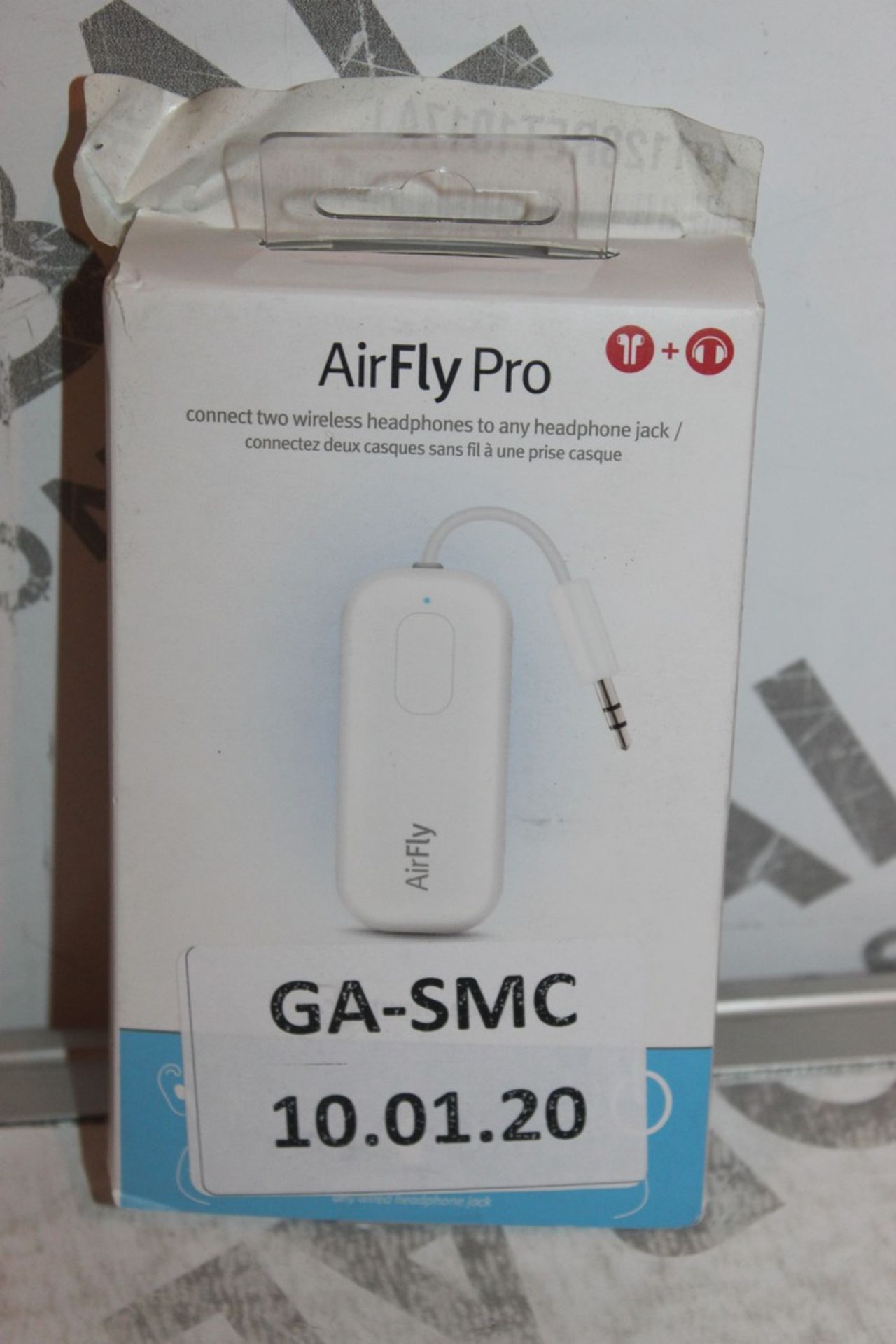 Boxed Air Fly Pro 12 South Twin Wireless Headphone Splitter Jack RRP £60