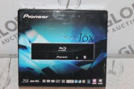 Boxed Pioneer BDR-SO9XLT Blu Ray and CD Disc Writer