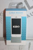 Lot to Contain 5 Brand New Kero Cable Weight Luxury Cable Management Dock Combined RRP £175