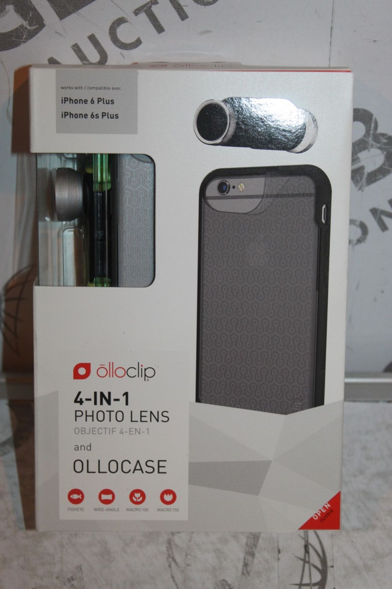 Lot to Contain 2 Boxed Brand New Iphone 6+ and 6S+ Ollo Clip 4in1 Lense Cases Combined RRP £120