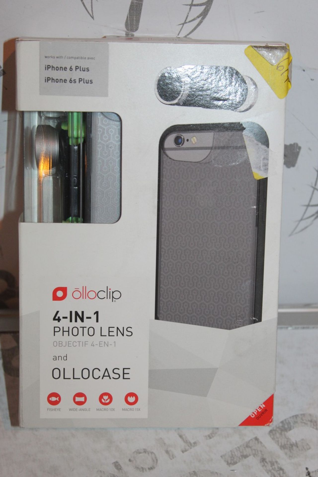 Lot to Contain 2 Boxed Brand New Iphone 6+ and 6S+ Ollo Clip 4in1 Lense Cases Combined RRP £120