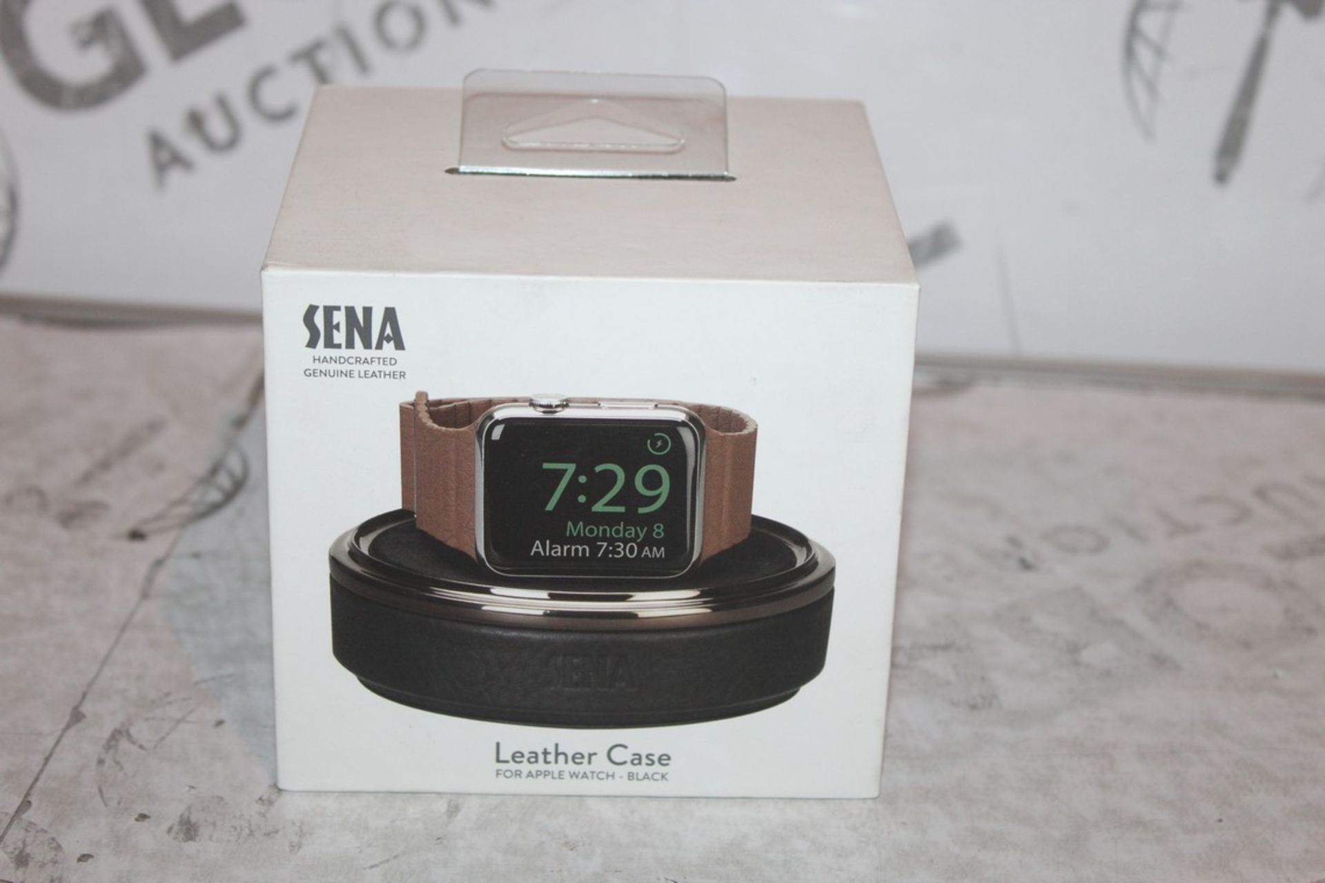 Boxed Brand New Sena Black Leather Apple Watch Case RRP £35