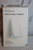 Lot to Contain 2 Boxed Brand New Blue Flame 6 Device USB Wall Chargers Combined RRP £90