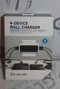 Lot to Contain 4 Brand New Blue Flame 4 Device Wall Chargers Combined RRP £120