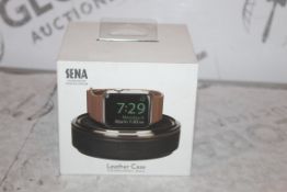 Boxed Brand New Sena Black Leather Apple Watch Case RRP £35