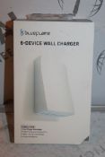 Lot to Contain 2 Boxed Brand New Blue Flame 6 Device USB Wall Chargers Combined RRP £90