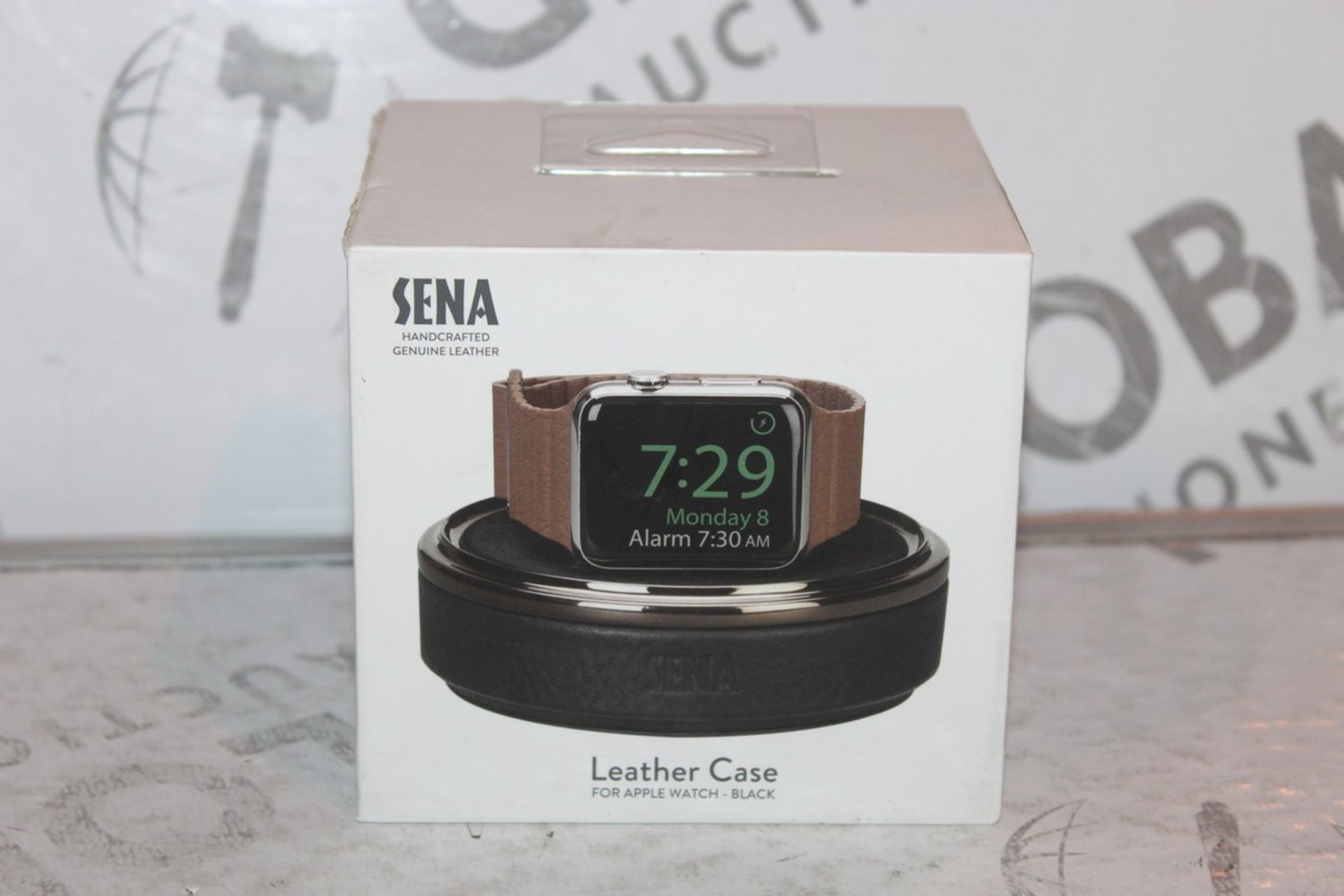 Boxed Brand New Sena Black Leather Apple Watch Case RRP £35