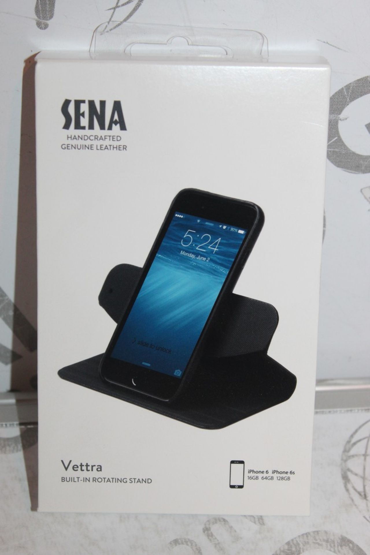 Lot to Contain 2 Brand New Sena Vettra Iphone 6 and 6S Phone Cases with Built In Rotating Stand