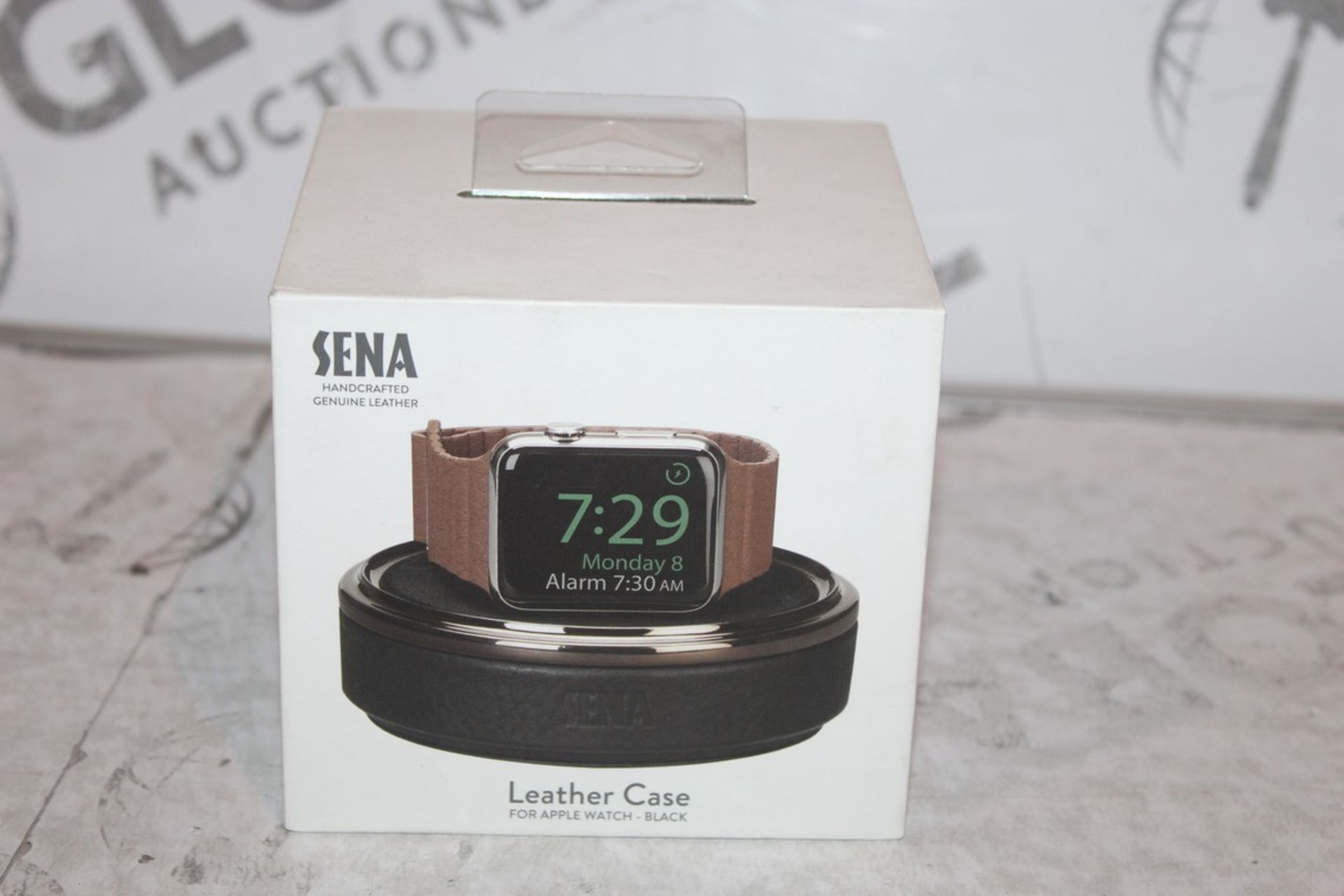 Boxed Brand New Sena Black Leather Apple Watch Case RRP £35