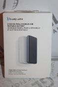 Lot to Contain 2 Boxed Blue Flame 2 Device Wall Chargers and Portable Batteries Combined RRP £75