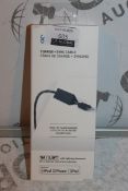 Lot to Contain 6 Brand New Blue Flame 1m Lightening to USB Charge and Sync Cables for Apple Products