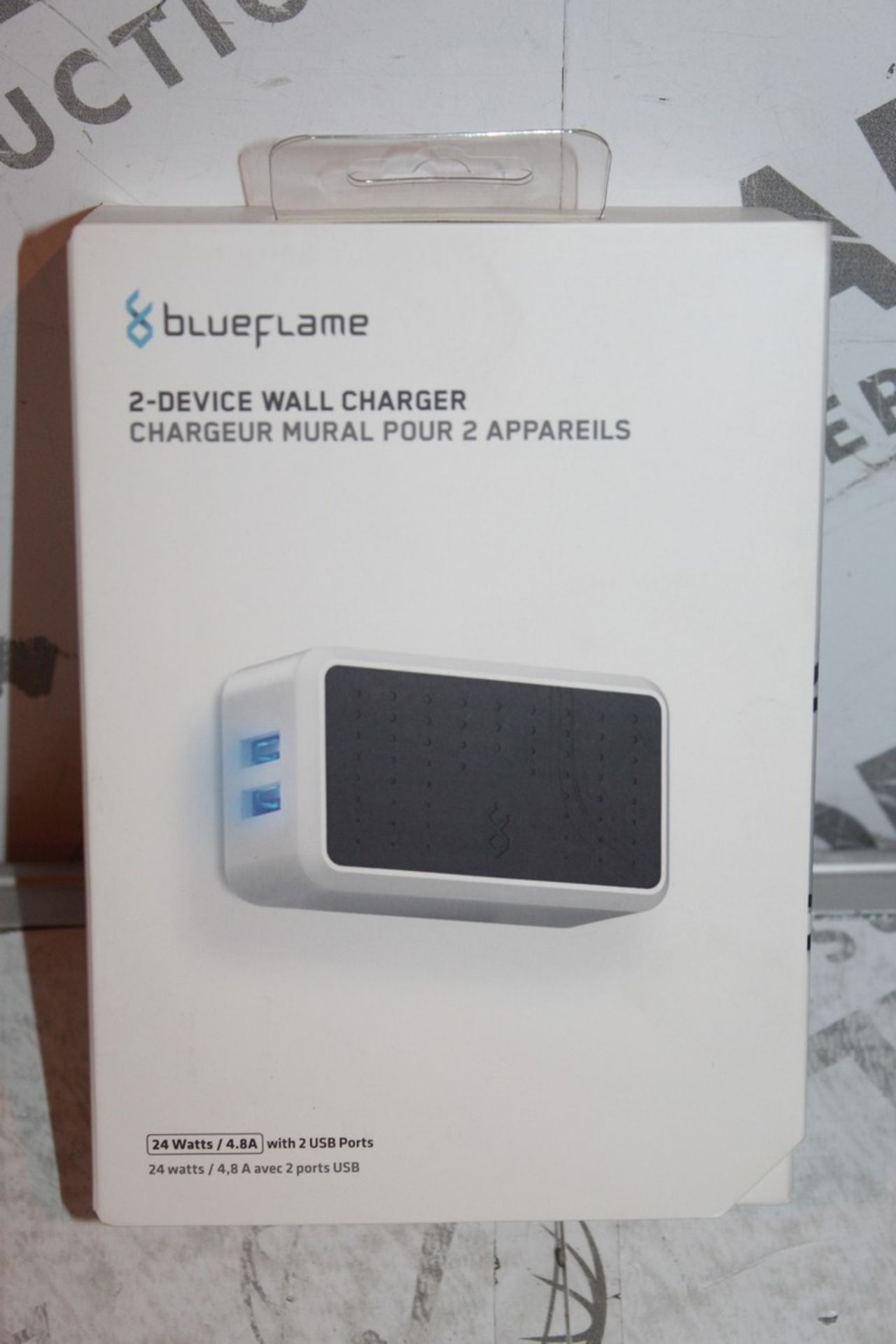 Lot to Contain 2 Boxed Brand New Blue Flame 2 Device Wall Chargers Combined RRP £60