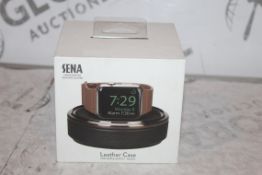 Boxed Brand New Sena Black Leather Apple Watch Case RRP £35