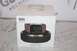 Boxed Brand New Sena Black Leather Apple Watch Case RRP £35