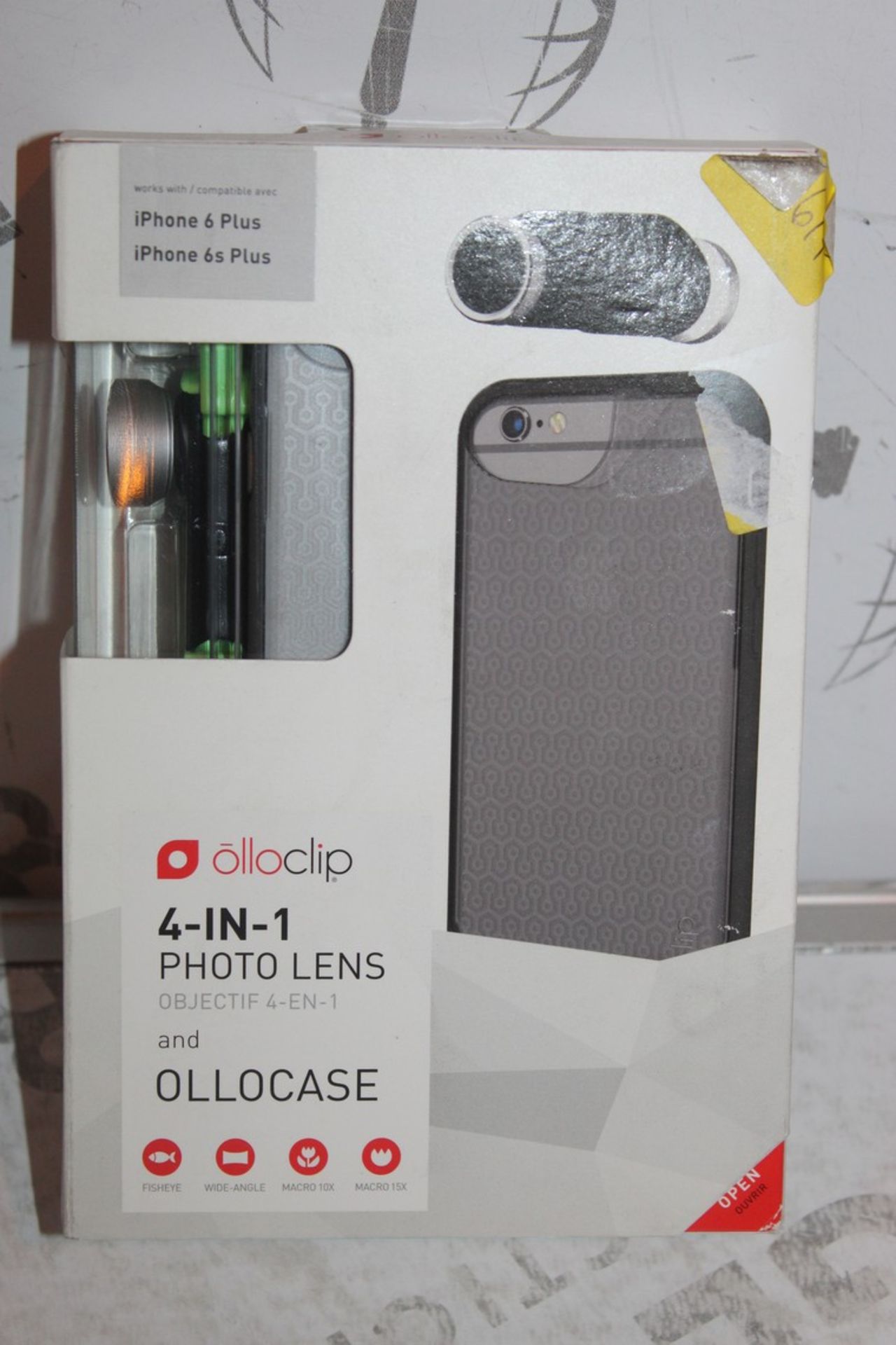 Lot to Contain 2 Boxed Brand New Iphone 6+ and 6S+ Ollo Clip 4in1 Lense Cases Combined RRP £120