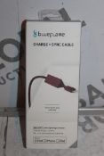 Lot to Contain 4 Brand New Blue Flame Charge and Sync Cables with Anchor Combined RRP £80