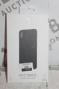 Lot to Contain 2 Boxed Decoded Black Leather Iphone XS Max Cases Combined RRP £90