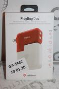 Lot to Contain 2 Boxed Plug Bug Duo Multi Adapter Travel Charging Plugs Combined RRP £120