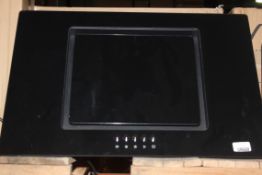 Boxed 60cm Gloss Black Glass Angled Cooker Hood, RRP£65.00 (Public Viewing and Appraisals
