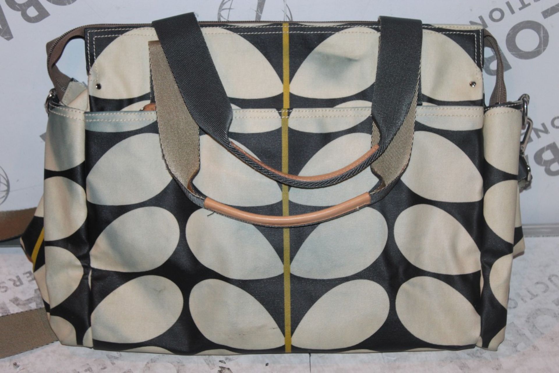 Orla Kiely Navy and White Easy Clean Changing Bag RRP £80