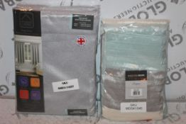 Lot to Contain 4 Assorted Items to Include a Madison Park Bedding Set x 2, Pair of Enhanced Living