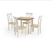 Boxed Pair of Crossed Back Designer Dining Chairs, RRP120.00 (17245) (Public Viewing and