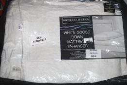Hotel Collection, White Goose Down Mattress Enhancer, RRP£95.00 (11882) (Public Viewing and