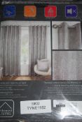 Lot to Contain 2 Assorted Pairs of Enhanced Living, 66-54inch Curtains and Sunder Fully Lined Pencil
