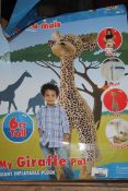 Boxed Inflatamals, My Giraffe Pal, Giant Inflatimal 6ft Plush, RRP£60.00 (Public Viewing and