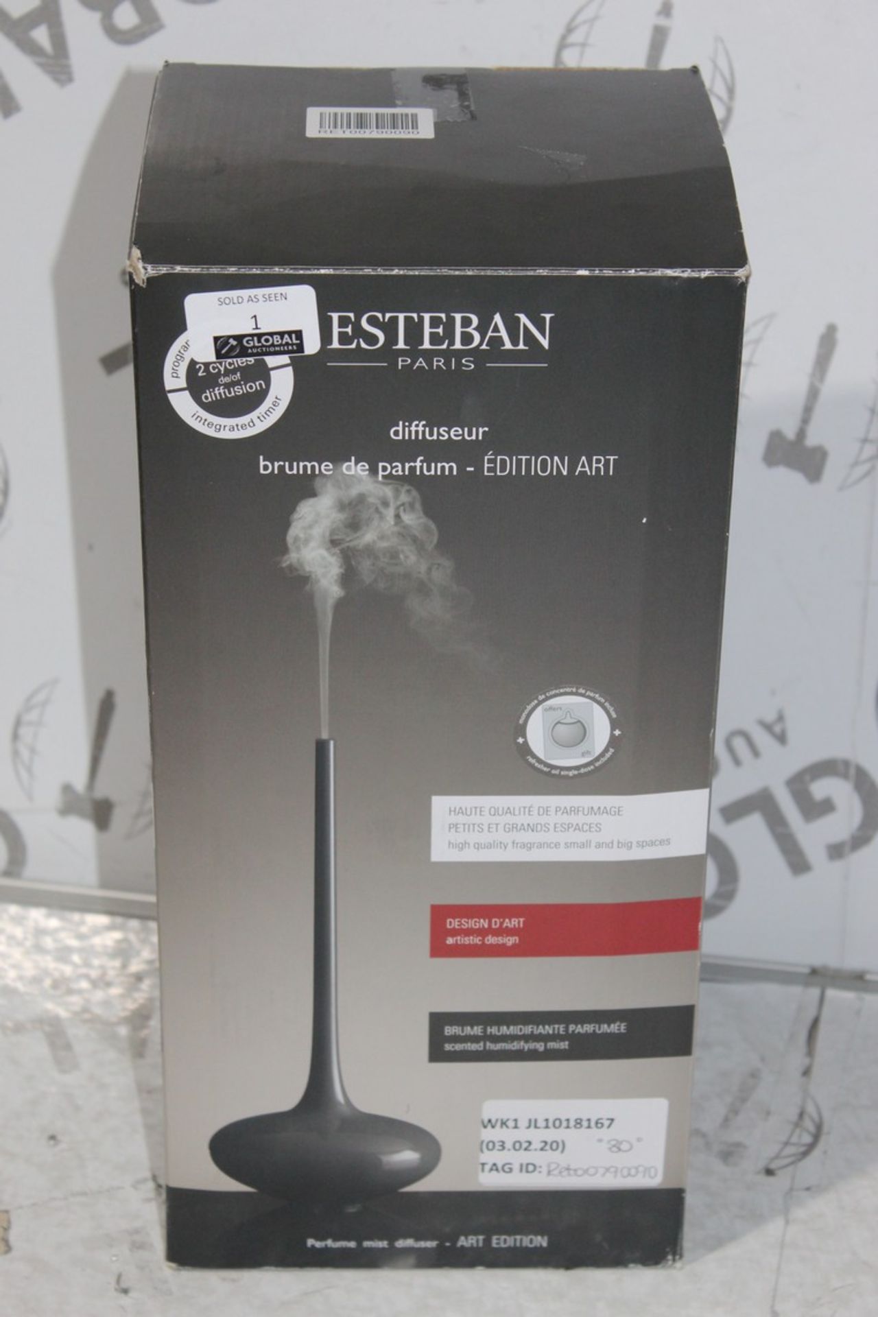 Boxed Esteban Paris Edition Art Scent Diffuser RRP £70 (RET00790090) (Public Viewing and