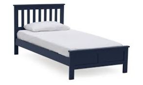 Boxed 90 x 190cm Willow Polo Blue Single Bedstead RRP £120 (17936) (Public Viewing and Appraisals