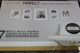 Boxed Gallery Perfect Hang Your Own Set of 7 Picture Frames RRP £60 Each (4425091)(4513020) (