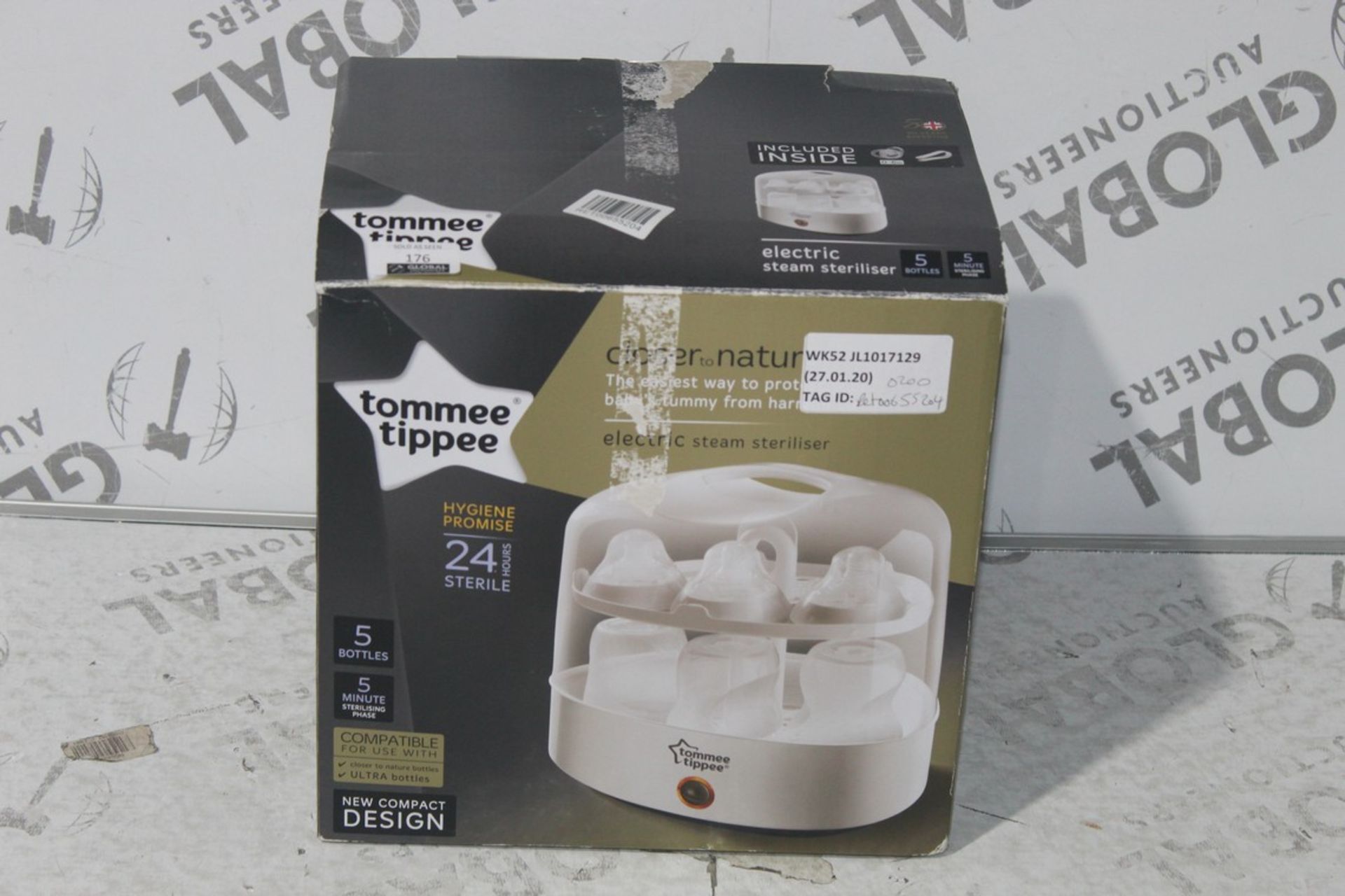 Boxed Tommee Tippee 24 Hour Closer to Nature Electric Steam Steriliser RRP £50 (RET00655204) (Public