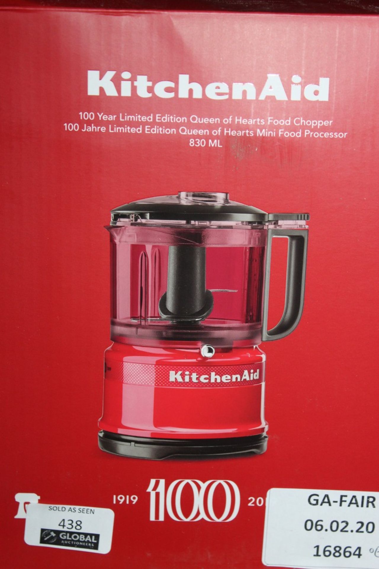 Boxed 830ml Kitchen Aid Mini Food Chopper RRP £60 (16864) (Public Viewing and Appraisals Available)
