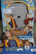Assorted Boxed Toy Story 4 Children's Toy Items to Include Woody Dolls and Woody and Bullseye
