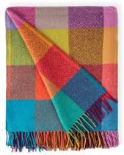 Avoka Mill Multi Coloured Throw RRP £110 (4390570) (Public Viewing and Appraisals Available)