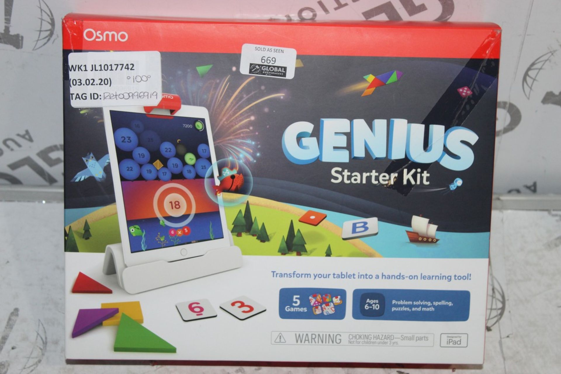 Boxed Osmo Genius Starter Kit RRP £100 (RET00996919) (Public Viewing and Appraisals Available)